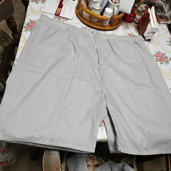 New Christopher Hart Light Gray Pajama Short Set Big And Tall Men's 4X - Picture 2 of 3